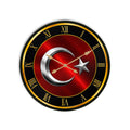 Kızıl Hilal Kadranı Cam Duvar Saati