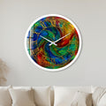 Vitray Spiral Cam Duvar Saati