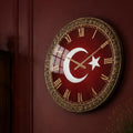 Türk Bayrağı Cam Duvar Saati