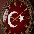 Türk Bayrağı Cam Duvar Saati