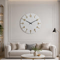 Art Deco Rakam Cam Duvar Saati
