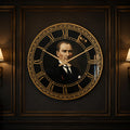 Atatürk Portre Cam Duvar Saati