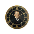 Atatürk Portre Cam Duvar Saati