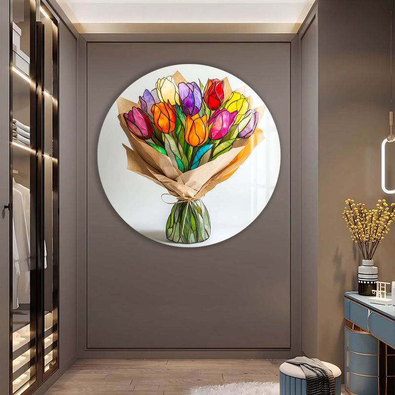 Solea Yuvarlak Cam Tablo