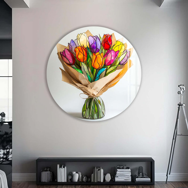 Solea Yuvarlak Cam Tablo