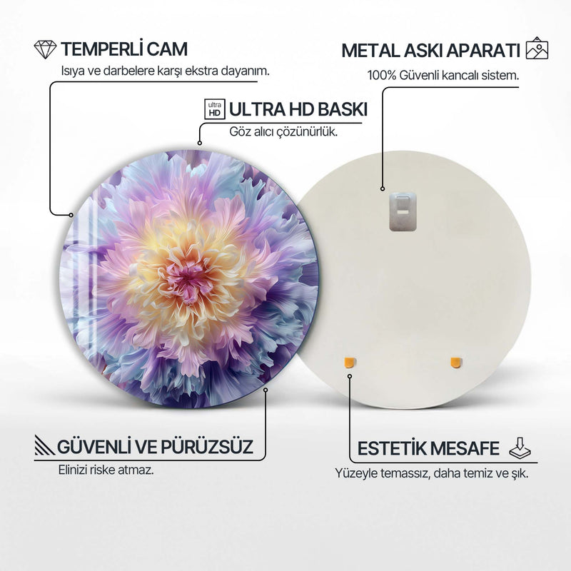 Amara Yuvarlak Cam Tablo – Cam Tablo