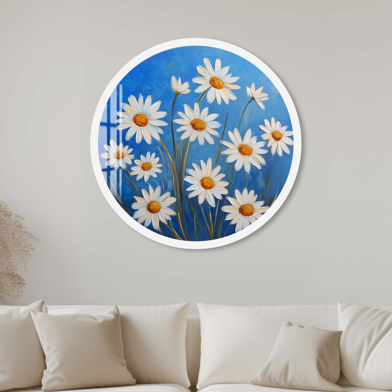Blossae Yuvarlak Cam Tablo – Cam Tablo