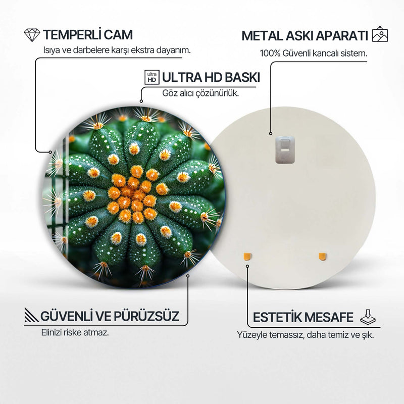 Zephyla Yuvarlak Cam Tablo