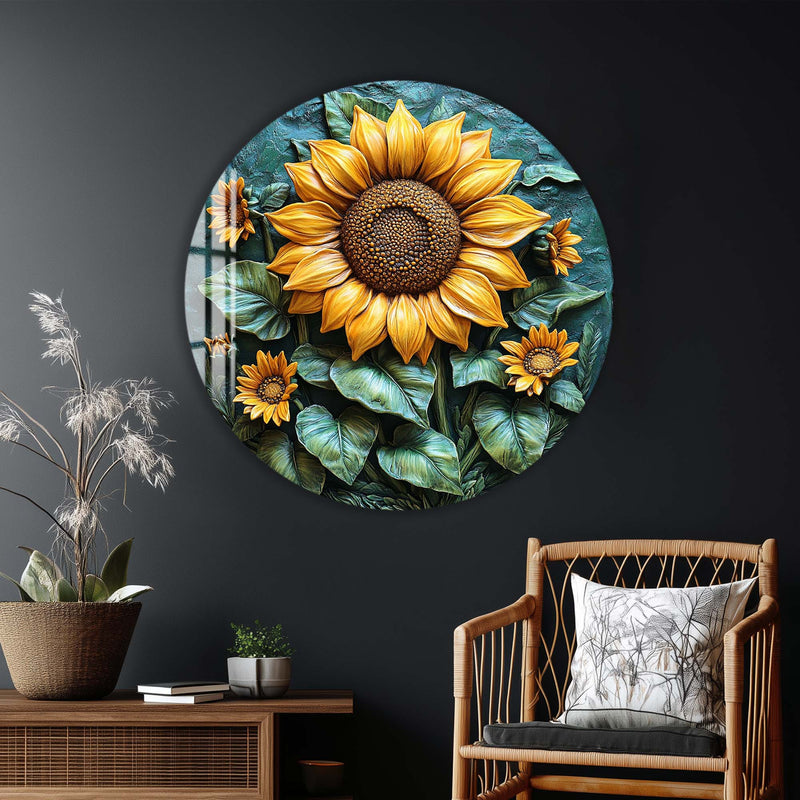 Florena Yuvarlak Cam Tablo – Cam Tablo