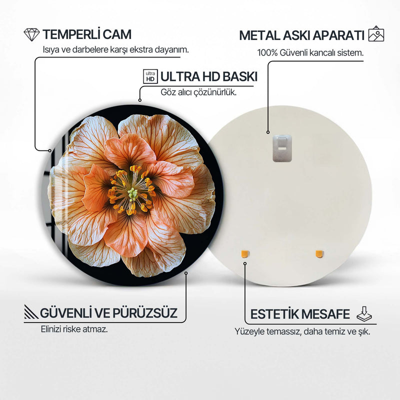 Azelia Yuvarlak Cam Tablo – Cam Tablo