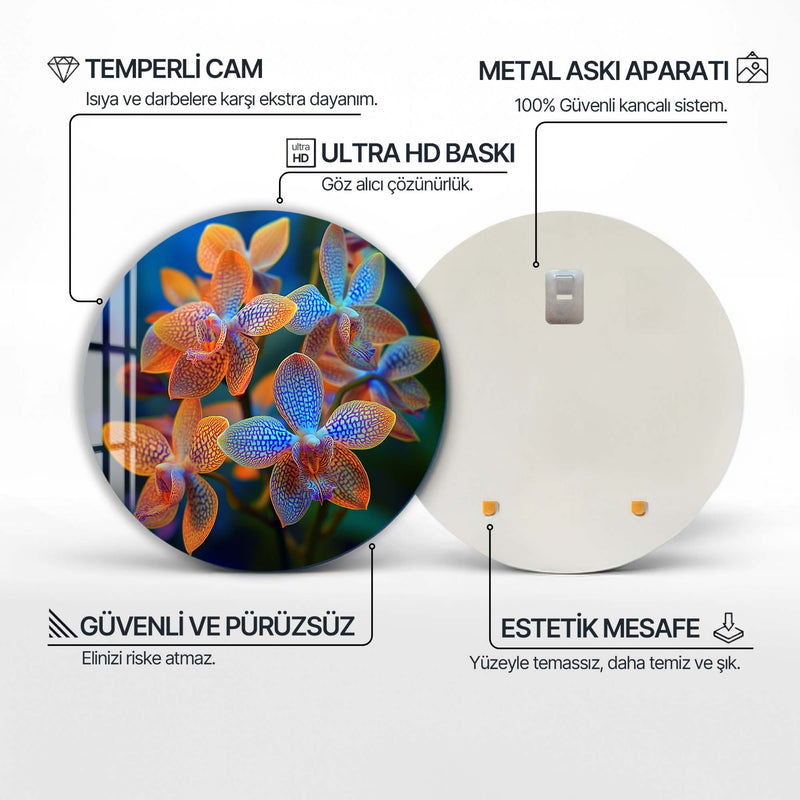 Bloomis Yuvarlak Cam Tablo – Cam Tablo