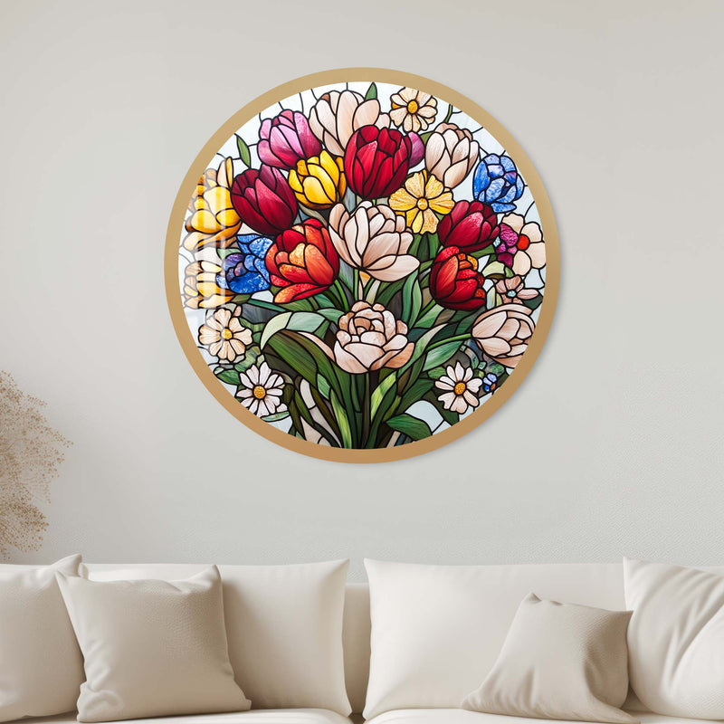 Florise Yuvarlak Cam Tablo – Cam Tablo
