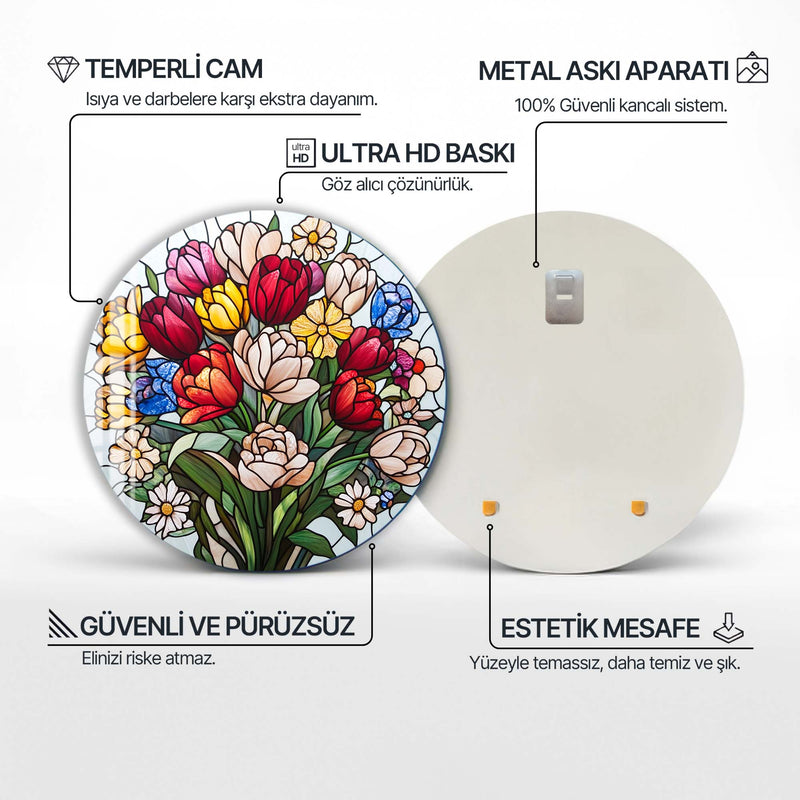 Florise Yuvarlak Cam Tablo – Cam Tablo
