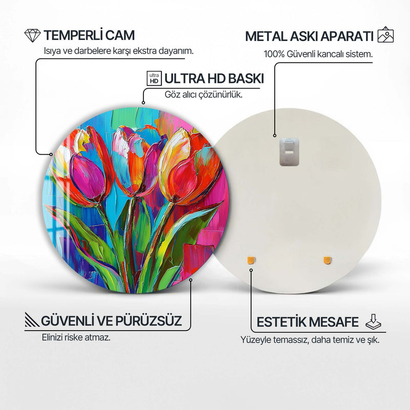 Anthera Yuvarlak Cam Tablo – Cam Tablo