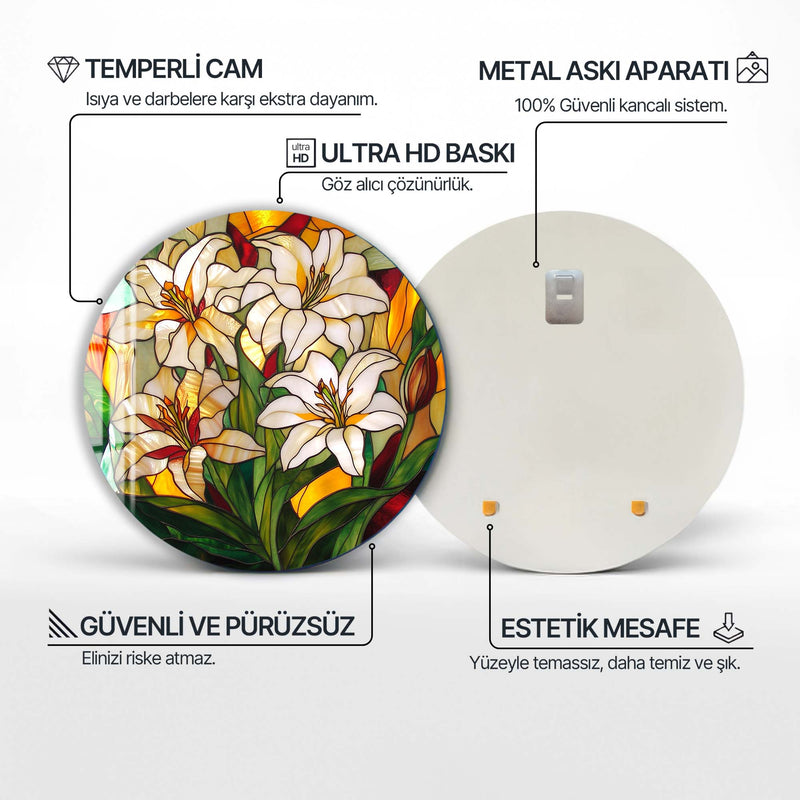 Elawen Yuvarlak Cam Tablo – Cam Tablo