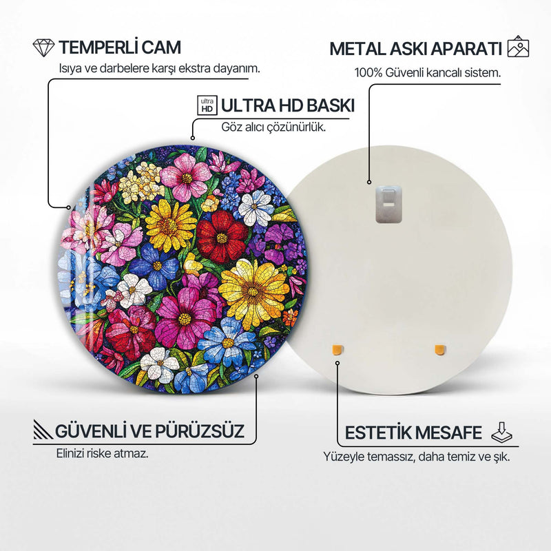 Fléa Yuvarlak Cam Tablo – Cam Tablo