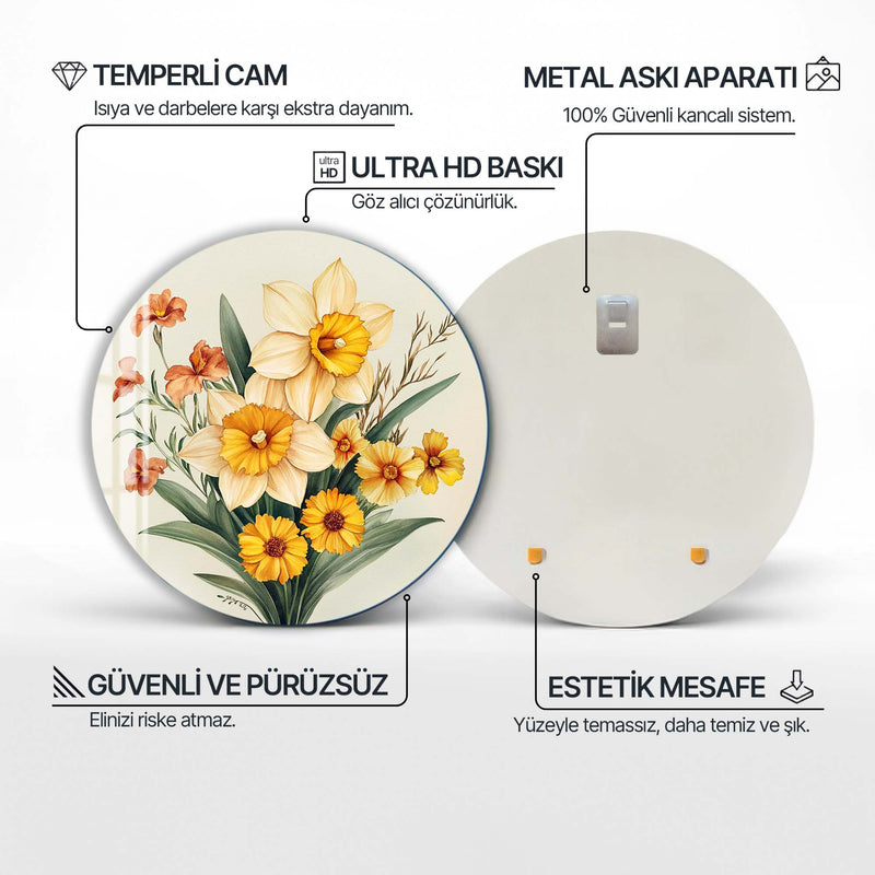Erosyl Yuvarlak Cam Tablo – Cam Tablo