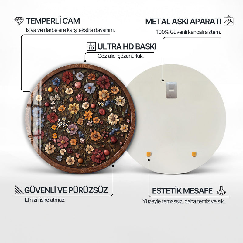 Ariaflor Yuvarlak Cam Tablo – Cam Tablo
