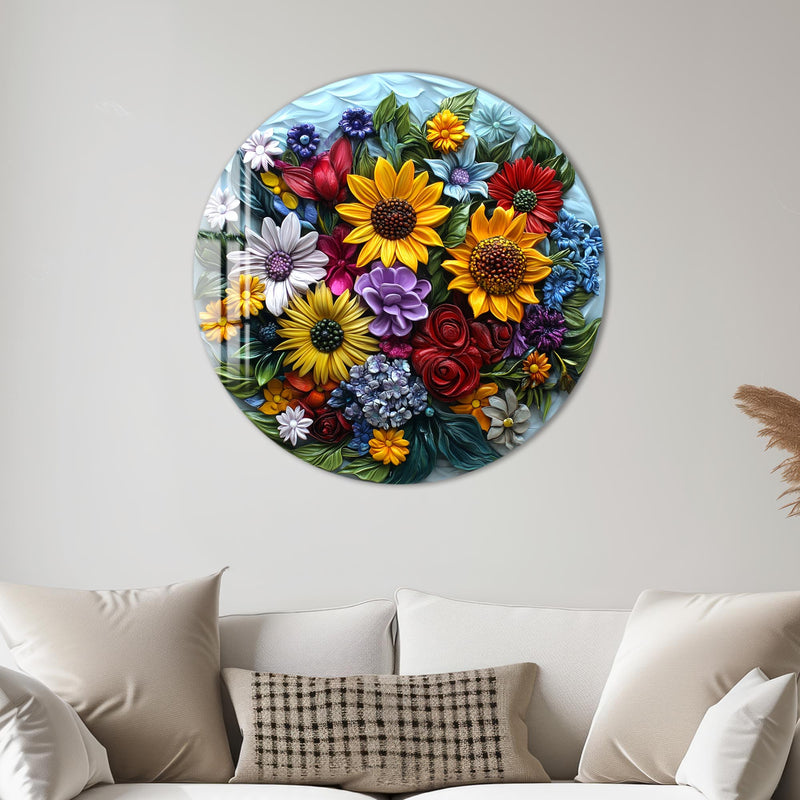 Florinelle Yuvarlak Cam Tablo – Cam Tablo