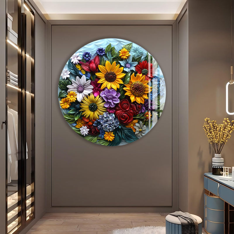 Florinelle Yuvarlak Cam Tablo – Cam Tablo