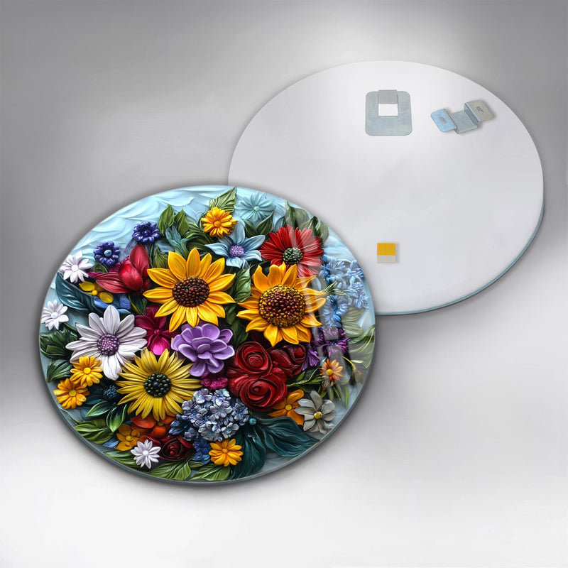 Florinelle Yuvarlak Cam Tablo – Cam Tablo