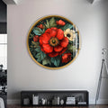 Floralis Yuvarlak Cam Tablo – Cam Tablo
