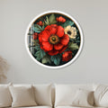 Floralis Yuvarlak Cam Tablo – Cam Tablo