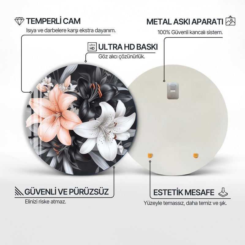 Claralia Yuvarlak Cam Tablo – Cam Tablo