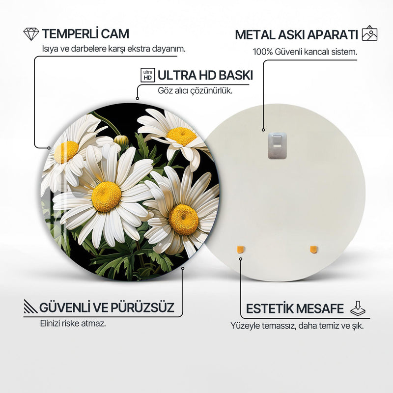 Yllera Yuvarlak Cam Tablo