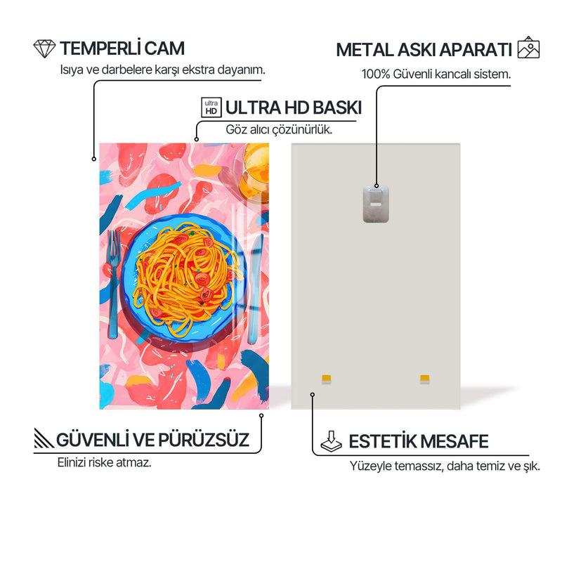 Makarna Tabağı Cam Tablo – Cam Tablo