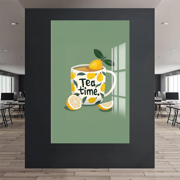 Limonlu Çay Cam Tablo