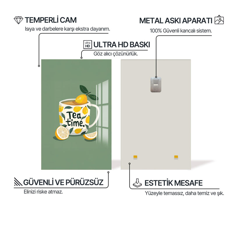 Limonlu Çay Cam Tablo – Cam Tablo