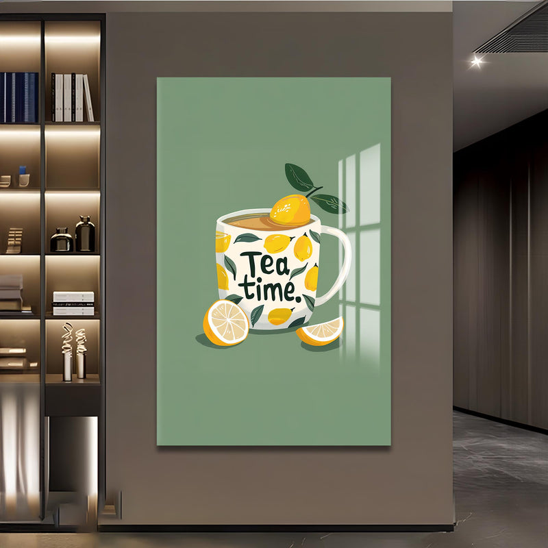 Limonlu Çay Cam Tablo – Cam Tablo