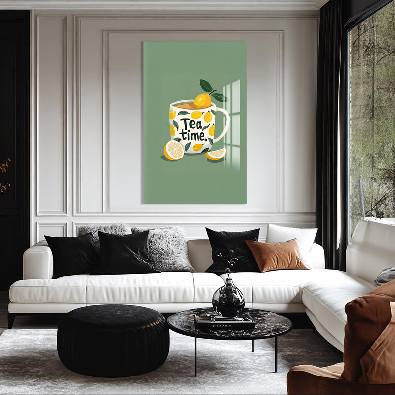 Limonlu Çay Cam Tablo – Cam Tablo