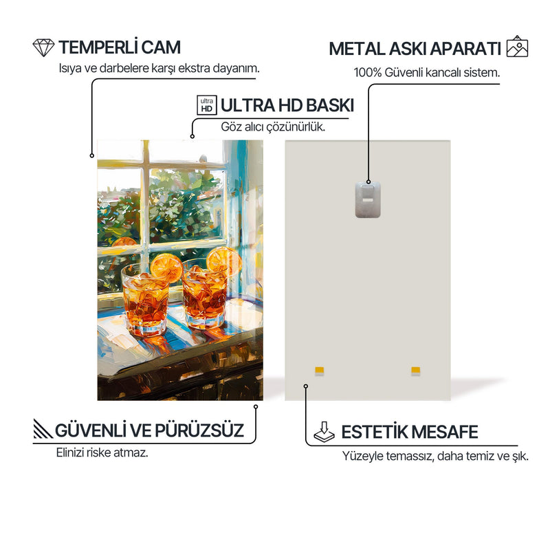 Buzlu Kahve Cam Tablo – Cam Tablo