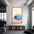 Espresso Cam Tablo – Siyah Çerçeveli Cam Tablo