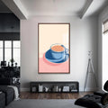 Espresso Cam Tablo – Ceviz Çerçeveli Cam Tablo