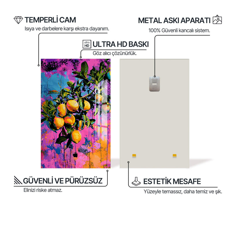 Limon Dalları Cam Tablo – Cam Tablo