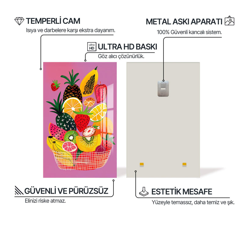 Meyve Sepeti Cam Tablo – Cam Tablo