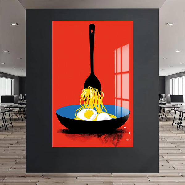 Yumurtalı Makarna Cam Tablo