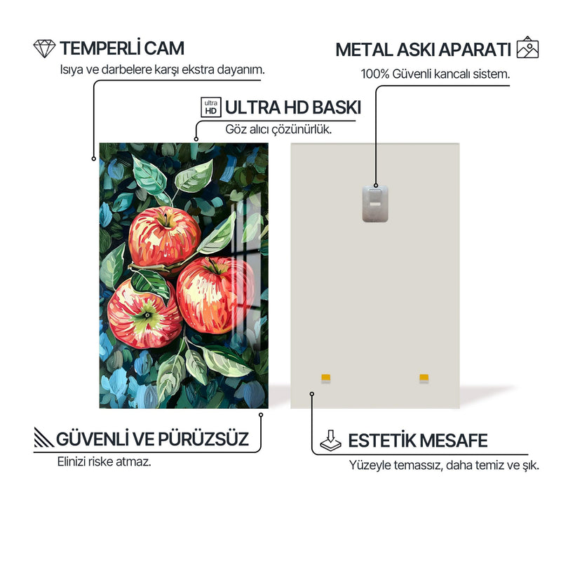 Elma Dalları Cam Tablo – Cam Tablo