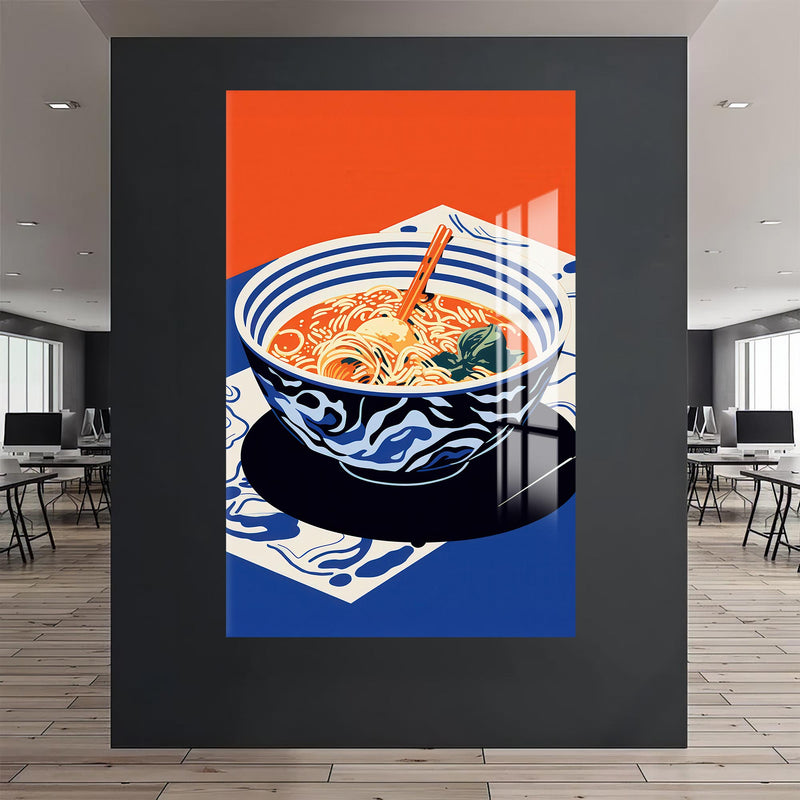 Ramen Desenli Cam Tablo – Cam Tablo