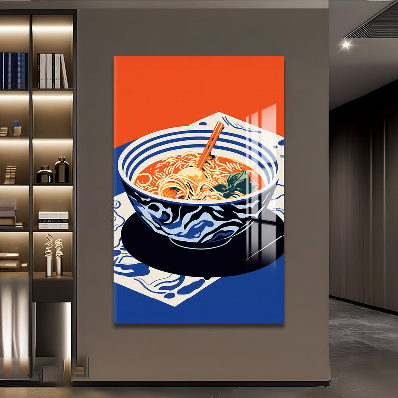 Ramen Desenli Cam Tablo – Cam Tablo