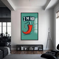 I'am Hot Cam Tablo – Siyah Çerçeveli Cam Tablo