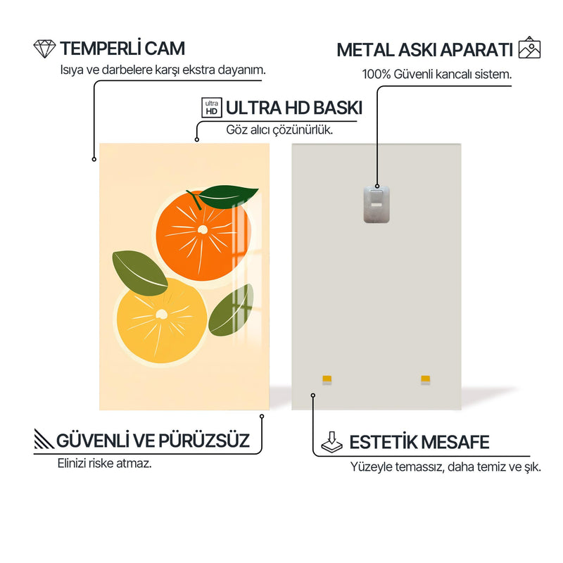 Portakal Limon Cam Tablo – Cam Tablo