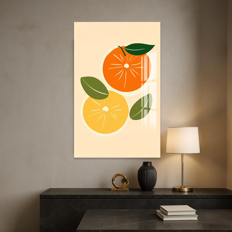 Portakal Limon Cam Tablo – Cam Tablo