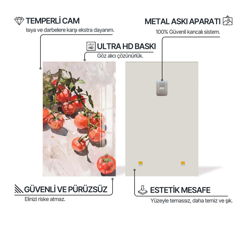 Salkım Domatesler Cam Tablo – Cam Tablo