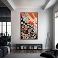 Sushi Art Cam Tablo – Ceviz Çerçeveli Cam Tablo