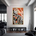 Sushi Art Cam Tablo – Altın Çerçeveli Cam Tablo