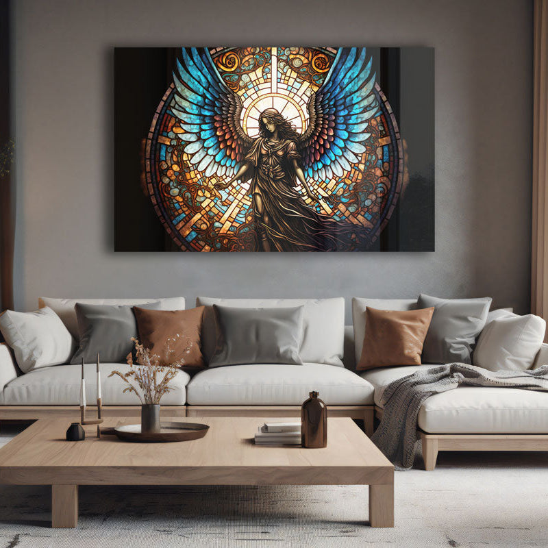 Melek Vitray Etkisi Cam Tablo – Cam Tablo